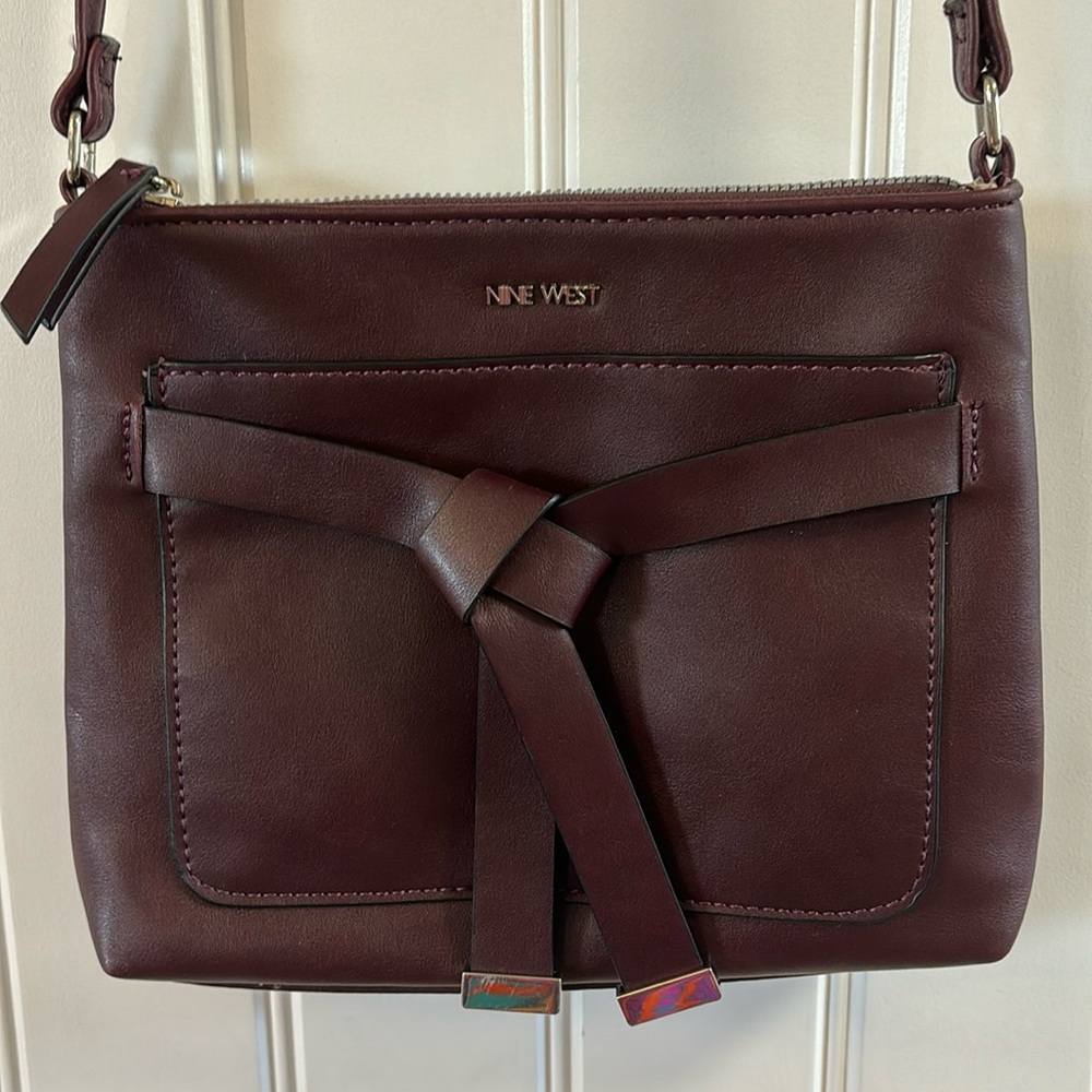 Nine West Burgundy Crossbody Purse